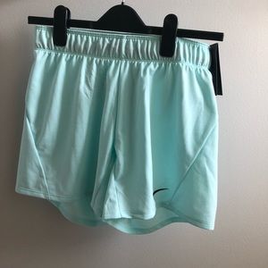 Brand New with tags Aqua/Teal Nike running shorts